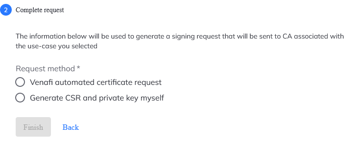 Choose your CSR method.
