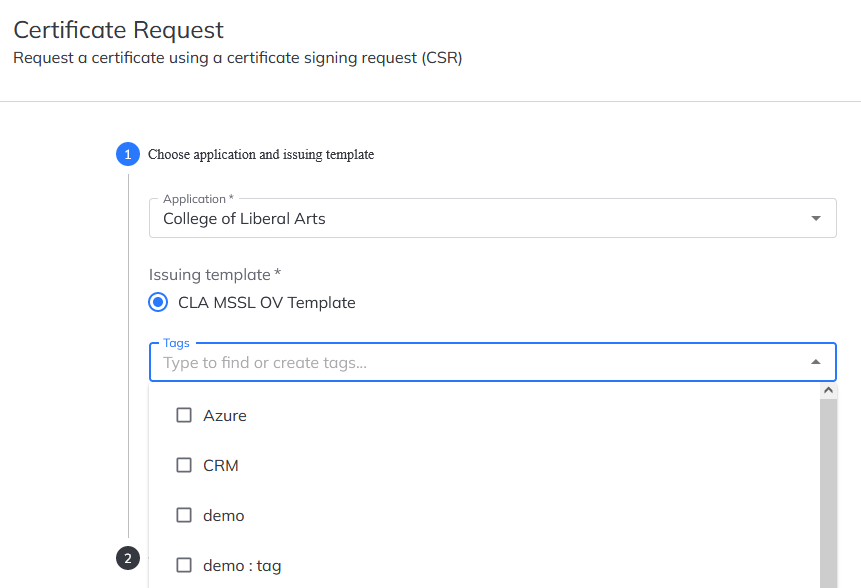How to request a certificate.