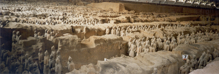excavation of terracotta soldiers in china