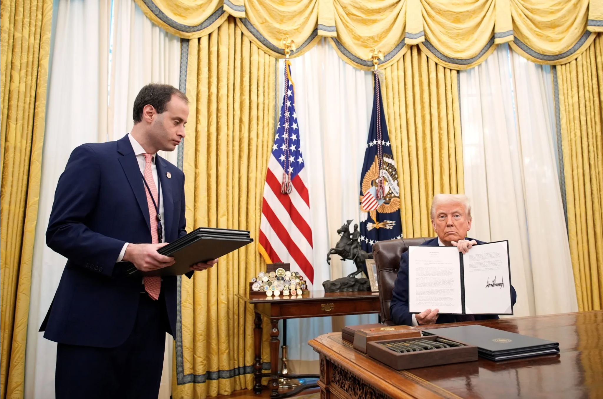 President Trump Signs Executive Order to Remove Barriers in American ...