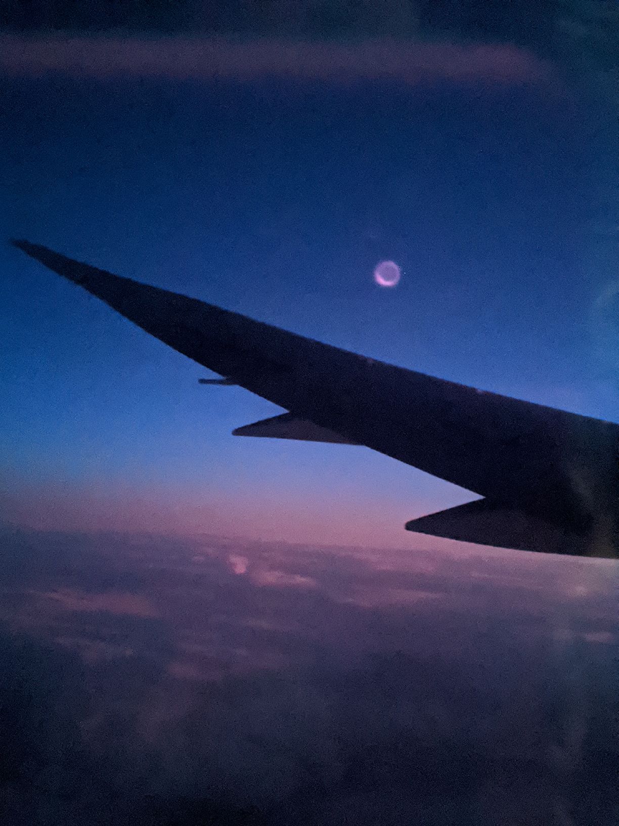 sunrise from airplane