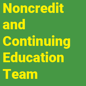Noncredit and Continuing Education Team