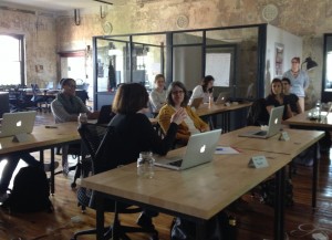 photo of Jenifer at the GDIT's PSD to HTML day at the Impact Hub