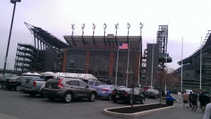 14 35-foot microturbines installed at the stadium