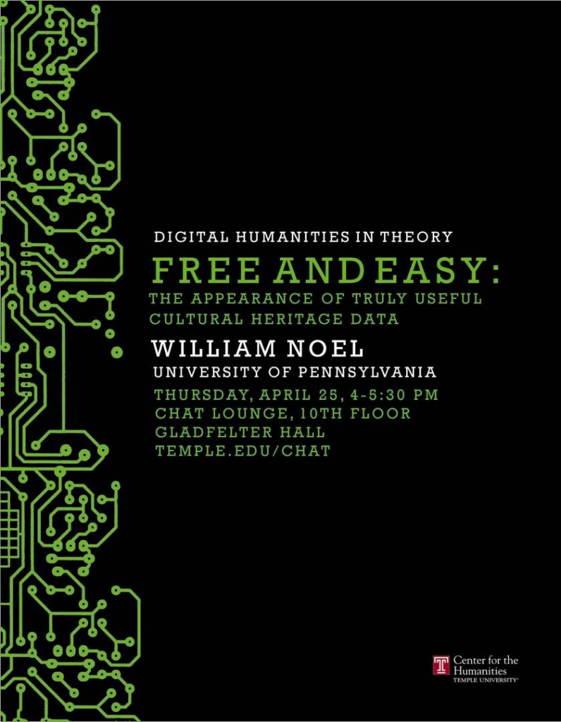 CHAT Digital Humanities in Theory lecture - William Noel