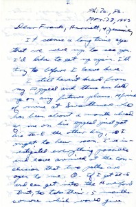 Page one of a handwritten letter. Transcript of entire letter linked below these images.
