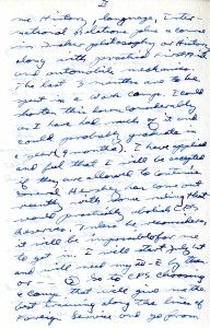 Page two of a handwritten letter. Transcript of entire letter linked below these images.