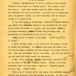 First page of a corrected typescript for Lloyd Arthur Eshbach’s story, “The Beast-Men.”