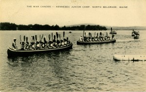 “The War Canoes” postcard