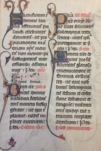 France. Missal Leaf. 1285