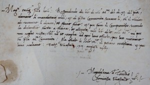 Italy. Countess of Gunstalla letter, 1487