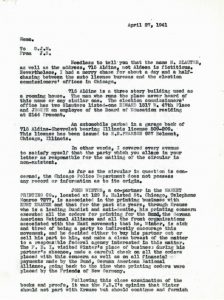 American Jewish Committee report, April 27, 1941