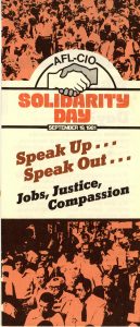 AFL-CIO Solidarity Day flier, 1981