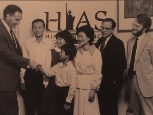 HIAS PA staff welcoming Southeast Asian refugees