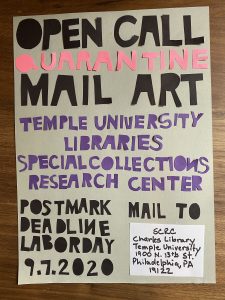 Mail art flyer, 2020