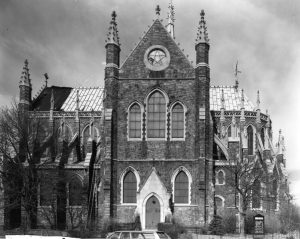 Front of Church of the Advocate, 1979