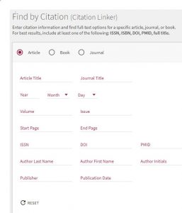 library citation search box image