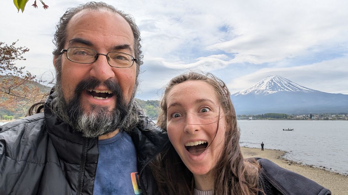 We can't believe we're here at Mt. Fuji