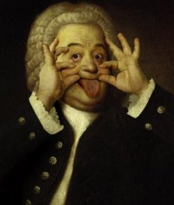 Johann Sebastian Bach being silly.