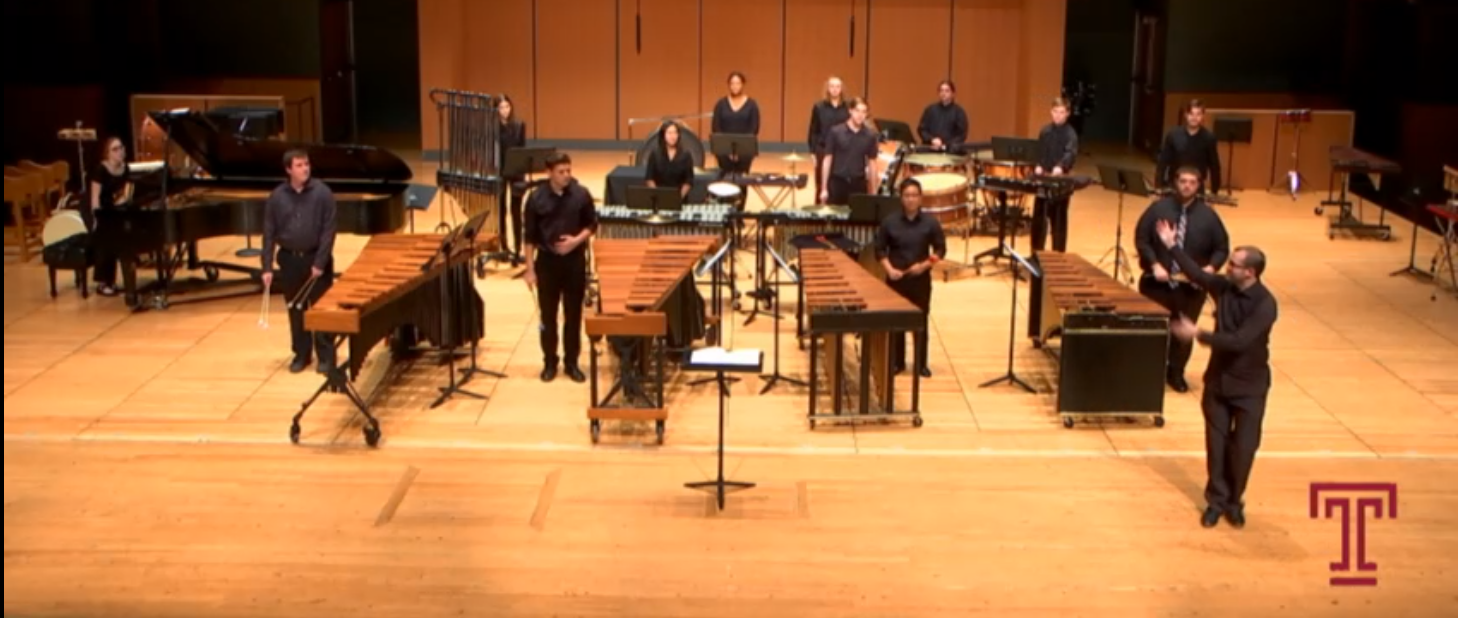 Temple University Percussion Ensemble: watch, consider, enjoy!
