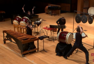 photo of xylophone and drum performance