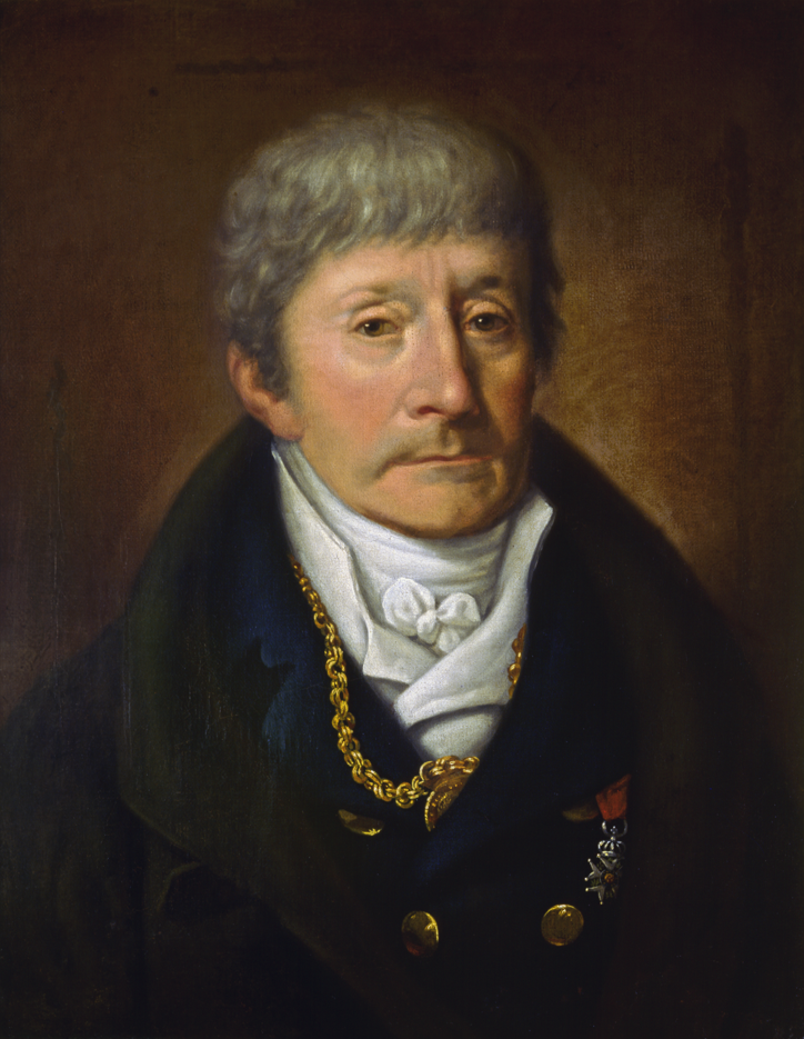 "Portrait of Antonio Salieri (1750-1825)" painted by Joseph Willibrord Mähler, dating from 1815. Salieri appears as a distinguished, older gentleman with gray hair, a serious expression, and fine clothes.