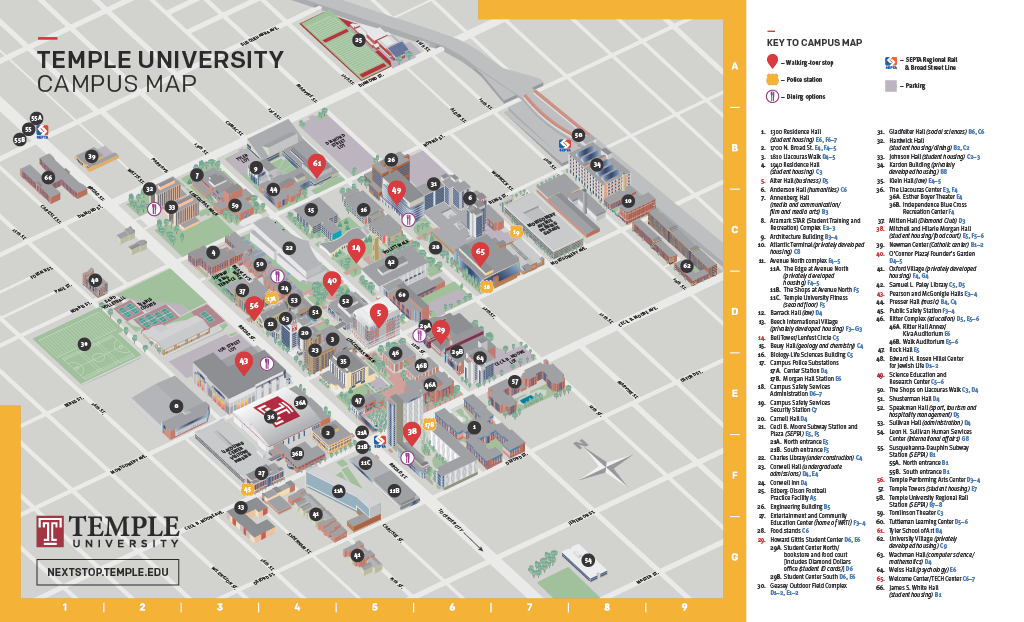 This image has an empty alt attribute; its file name is Temple_campus_map1024_1.png