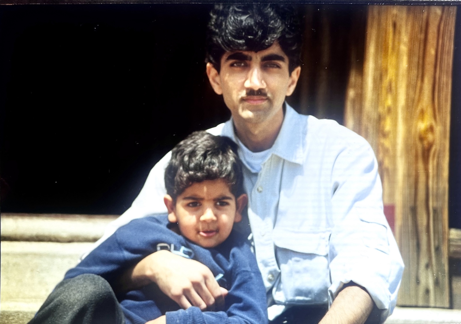 Attiq Rahman with his son