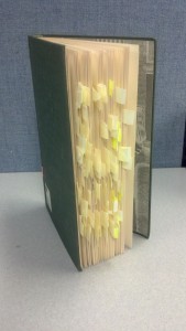 Book with lots of tabs
