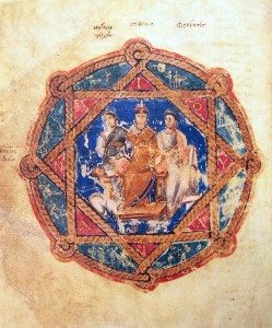 Anicia Juliana, Vienna Dioskorides, Cod. Vindobonensis Medicus Graecus 1, folio 6v, ca. 512 CE (Image: Wikimedia Commons)