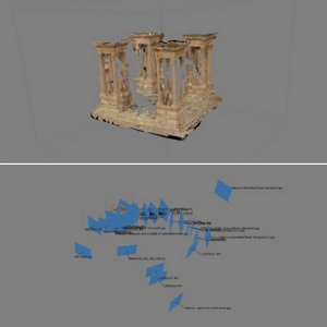 Photoscan model of Palmyra's Tetrapylon (Images: https://www.facebook.com/Palmyra3Dmodel/posts/1650111615270419 )