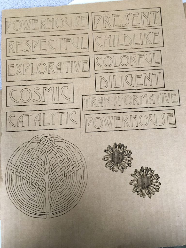 Laser Engraved Cardboard