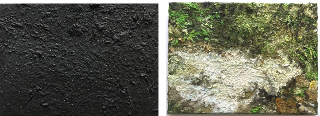 A comparison of an original work of art and a resin 3D print of that same work. 