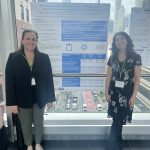 Dr. Sarah Bass and RCL Research Coordinator Katie Singley presenting a poster at SPEECH Conference, 2024
