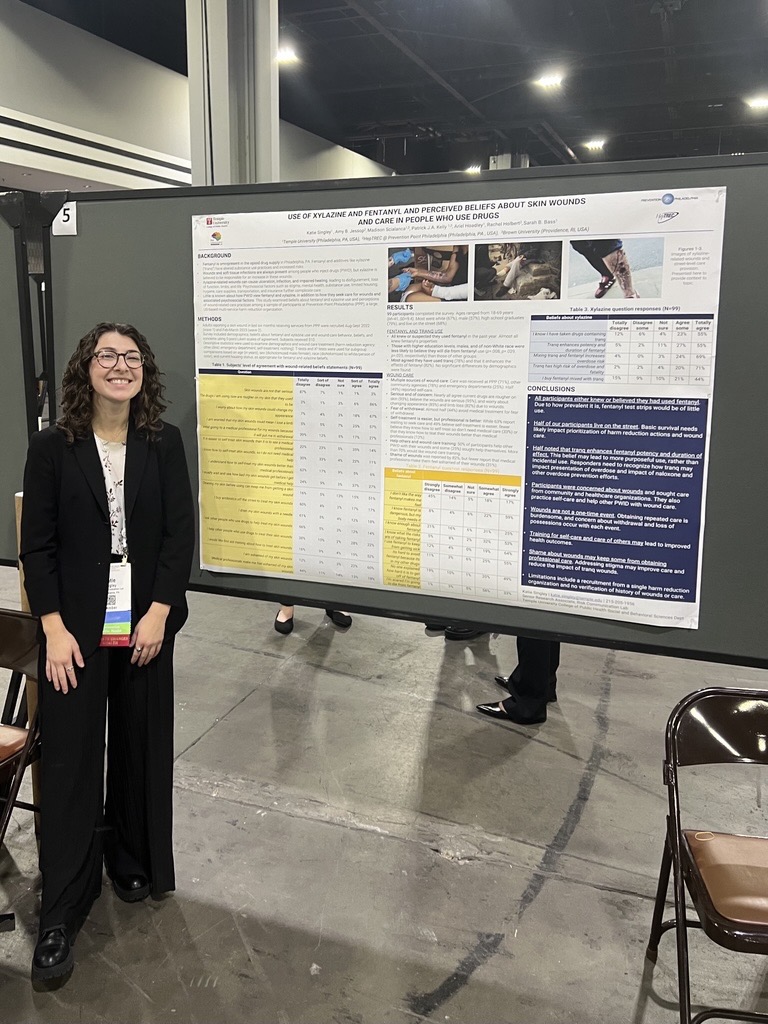 RCL Research Coordinator Katie Singley Presenting a Poster at APHA Conference, 2024