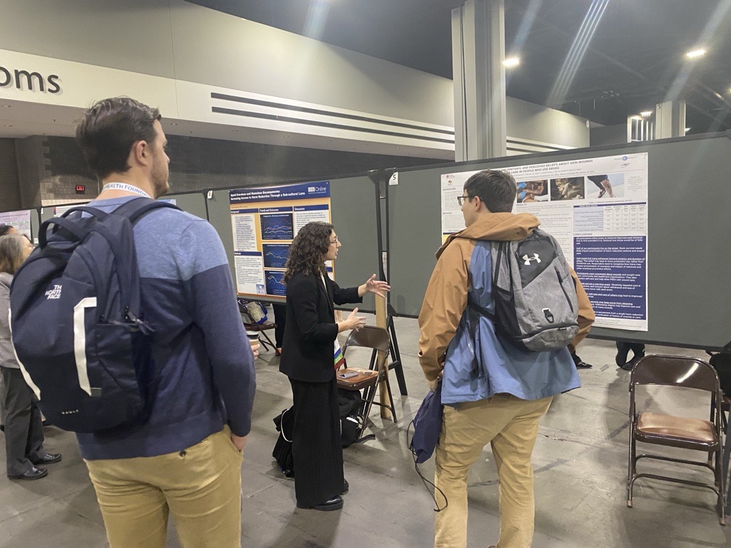 RCL Research Coordinator Katie Singley Presenting a Poster at APHA Conference, 2024