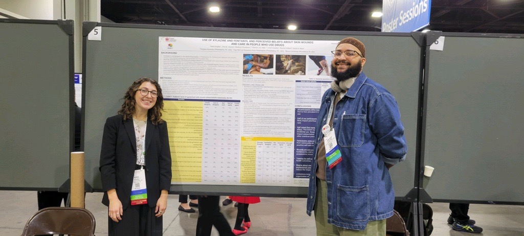 RCL Research Coordinators Katie Singley and Caseem Luck presenting at APHA Conference, 2024