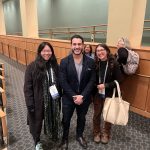 RCL Research Coordinator Katie Singley with Dr. Abdul El-Sayed at APHA Conference, 2024