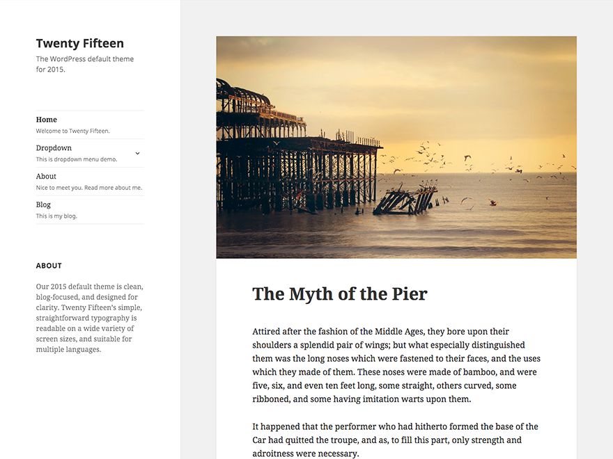 Twenty Fifteen Theme